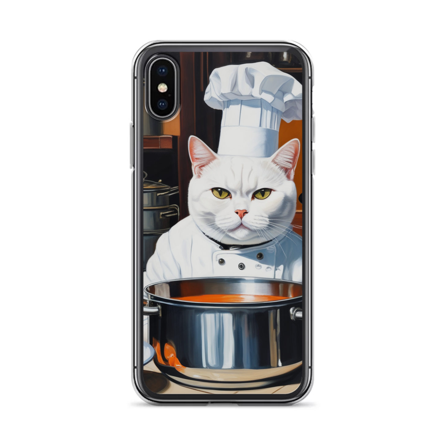 PugMug Custom White British Shorthair Cat iPhone Case