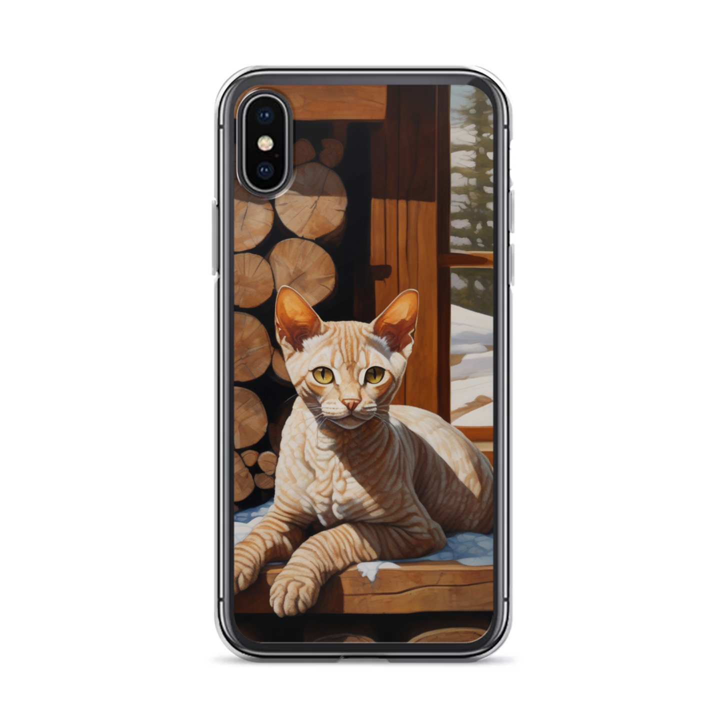 PugMug Custom Tabby Devon Rex Cat iPhone Case