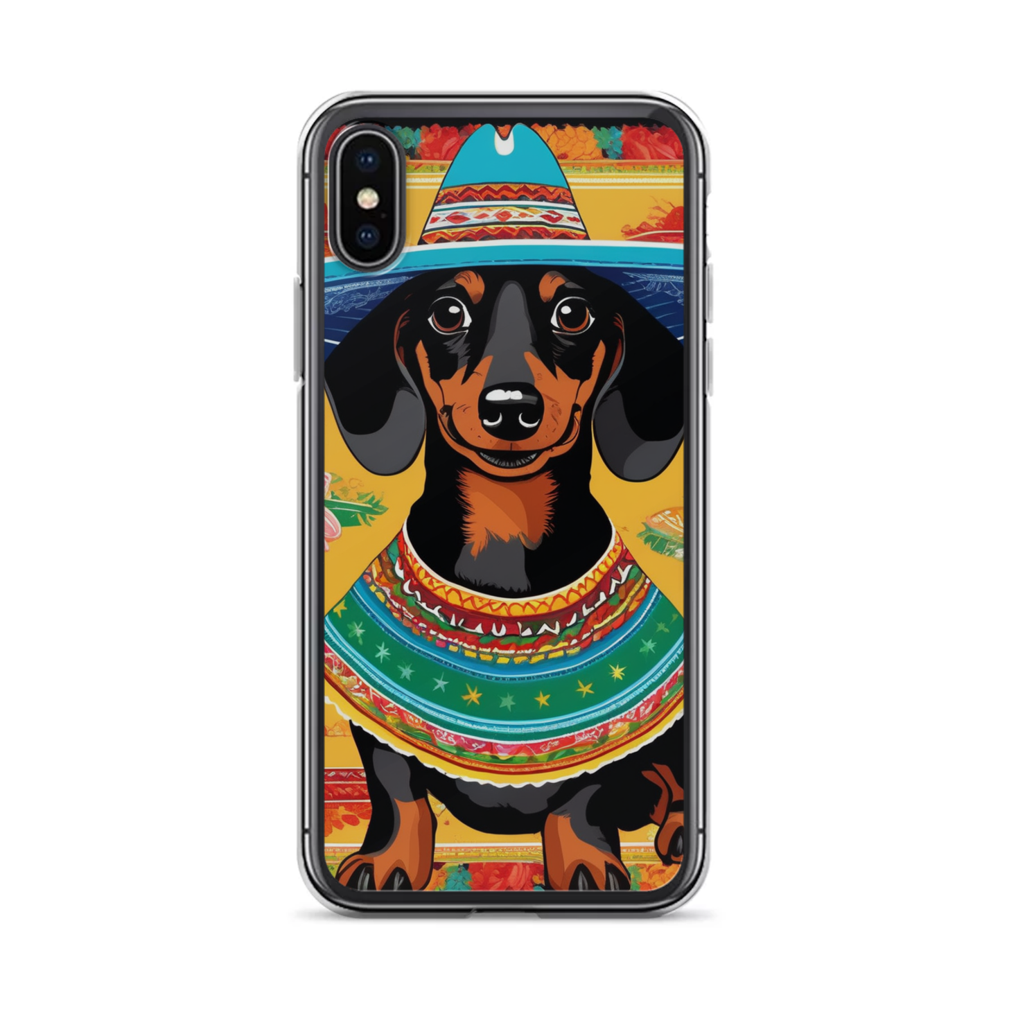 PugMug Custom Black Dachshund iPhone Case