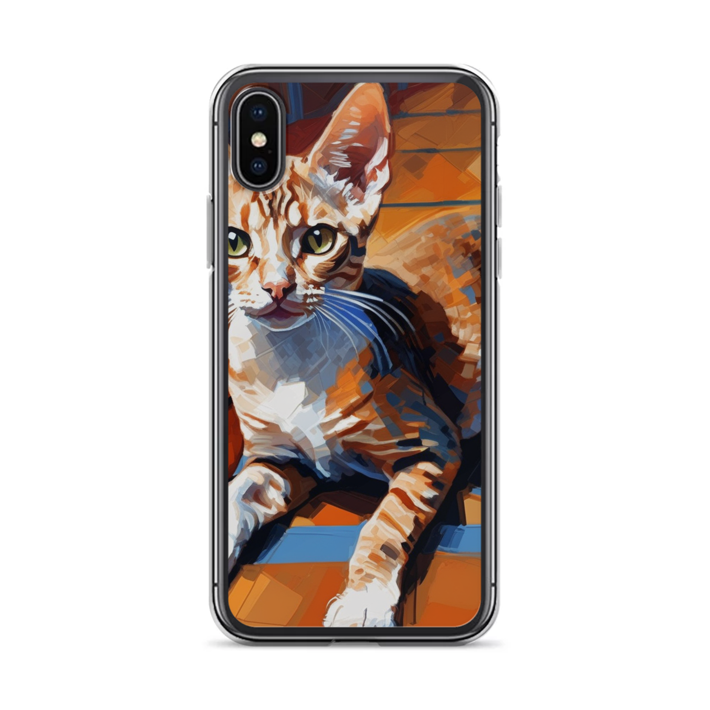 PugMug Custom Tabby Devon Rex Cat iPhone Case