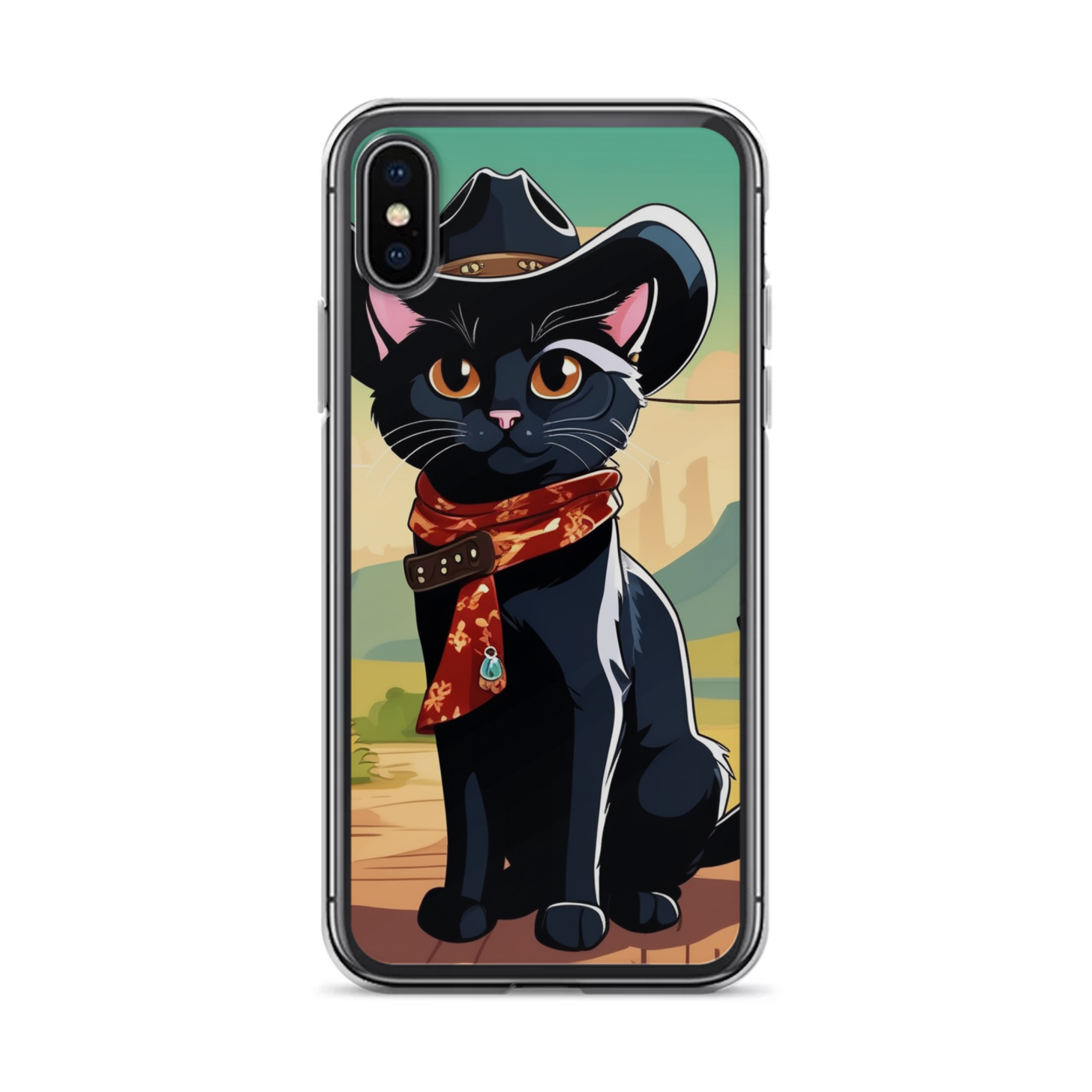 PugMug Custom Black Companion Cat iPhone Case