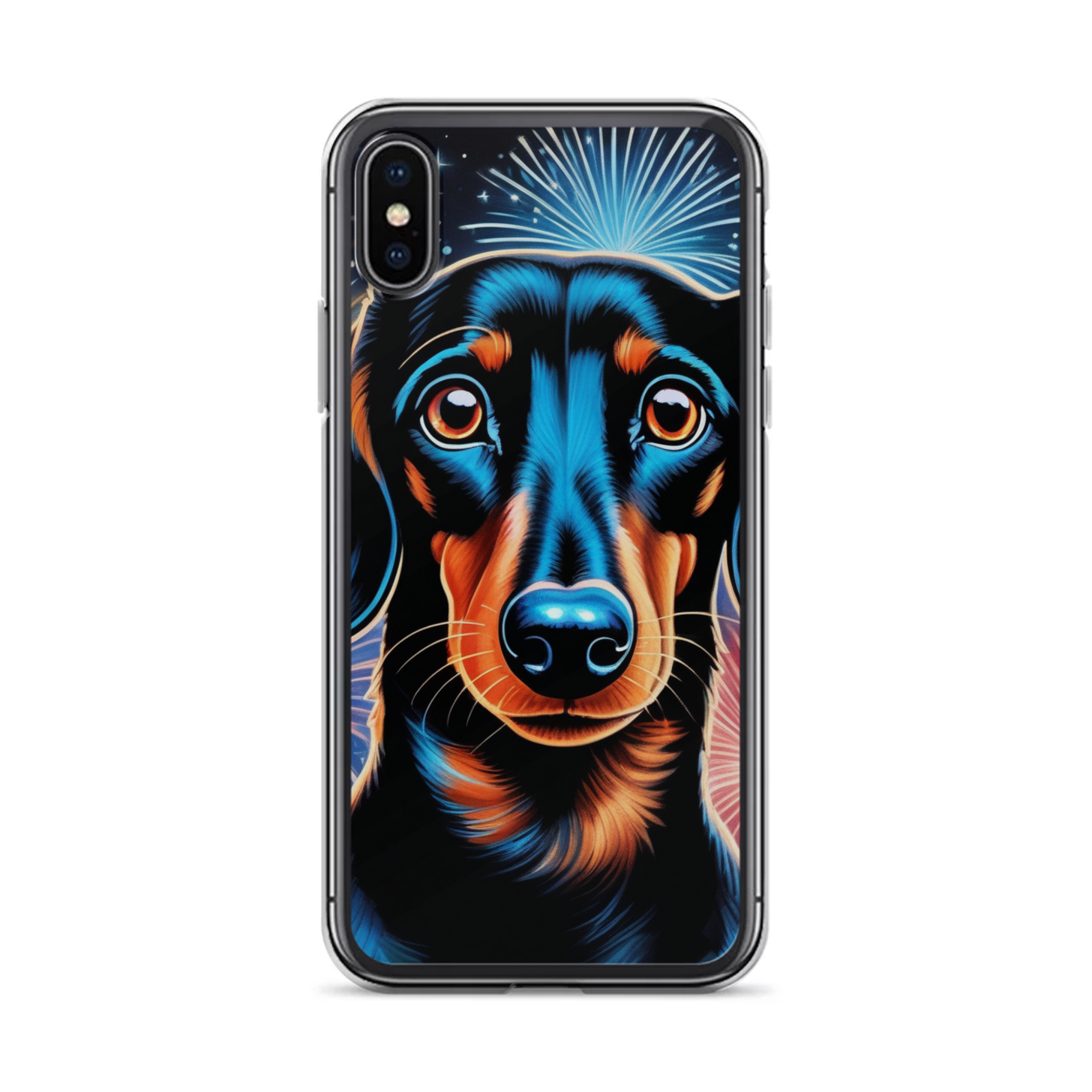 PugMug Custom Black Dachshund iPhone Case