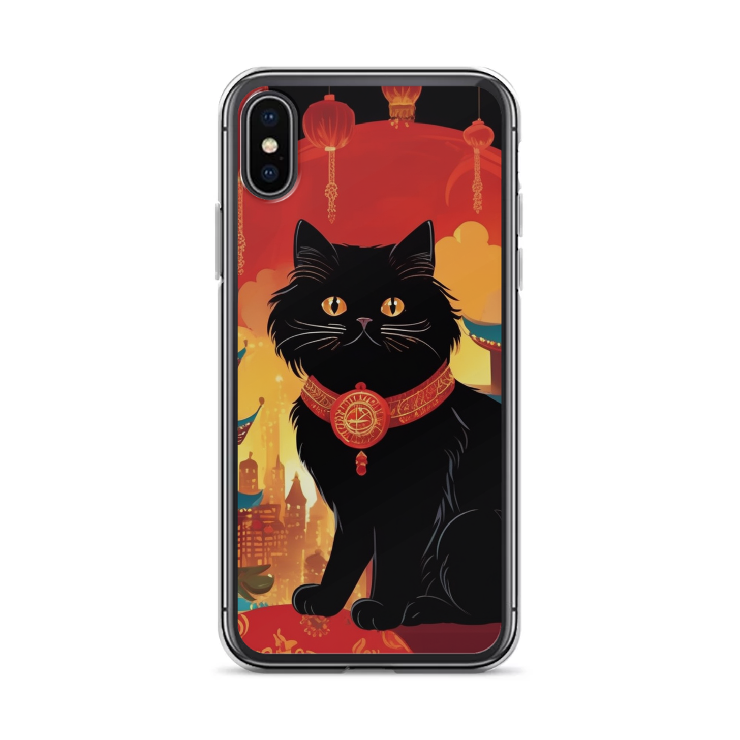 PugMug Custom Black Persian Cat iPhone Case