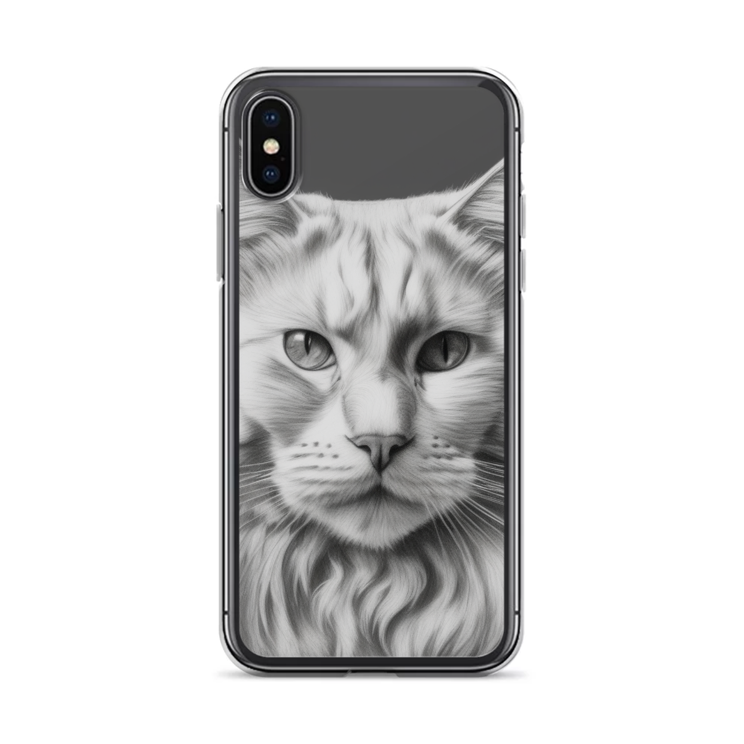 PugMug Custom White Maine Coon Cat iPhone Case