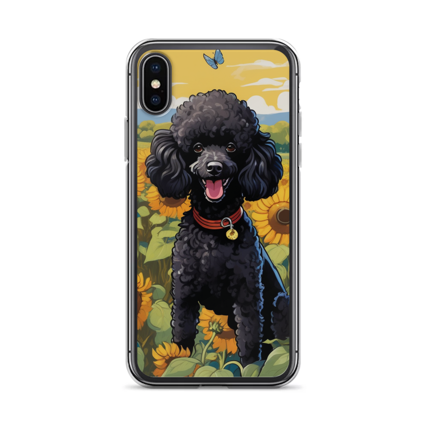 PugMug Custom Black Poodle iPhone Case