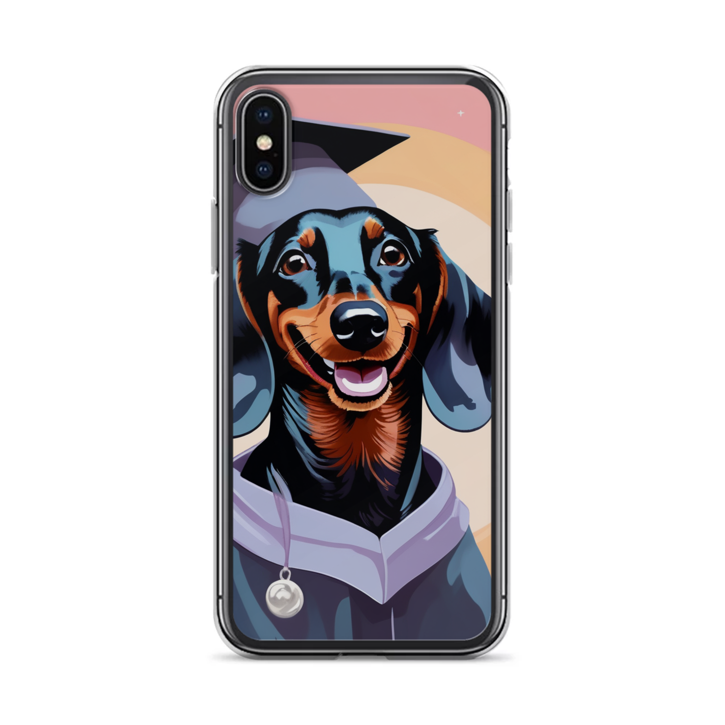 PugMug Custom Black Dachshund iPhone Case