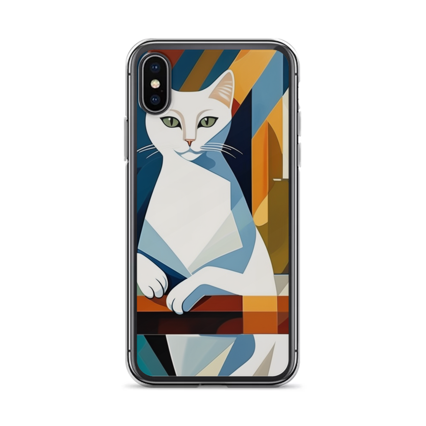 PugMug Custom White Companion Cat iPhone Case