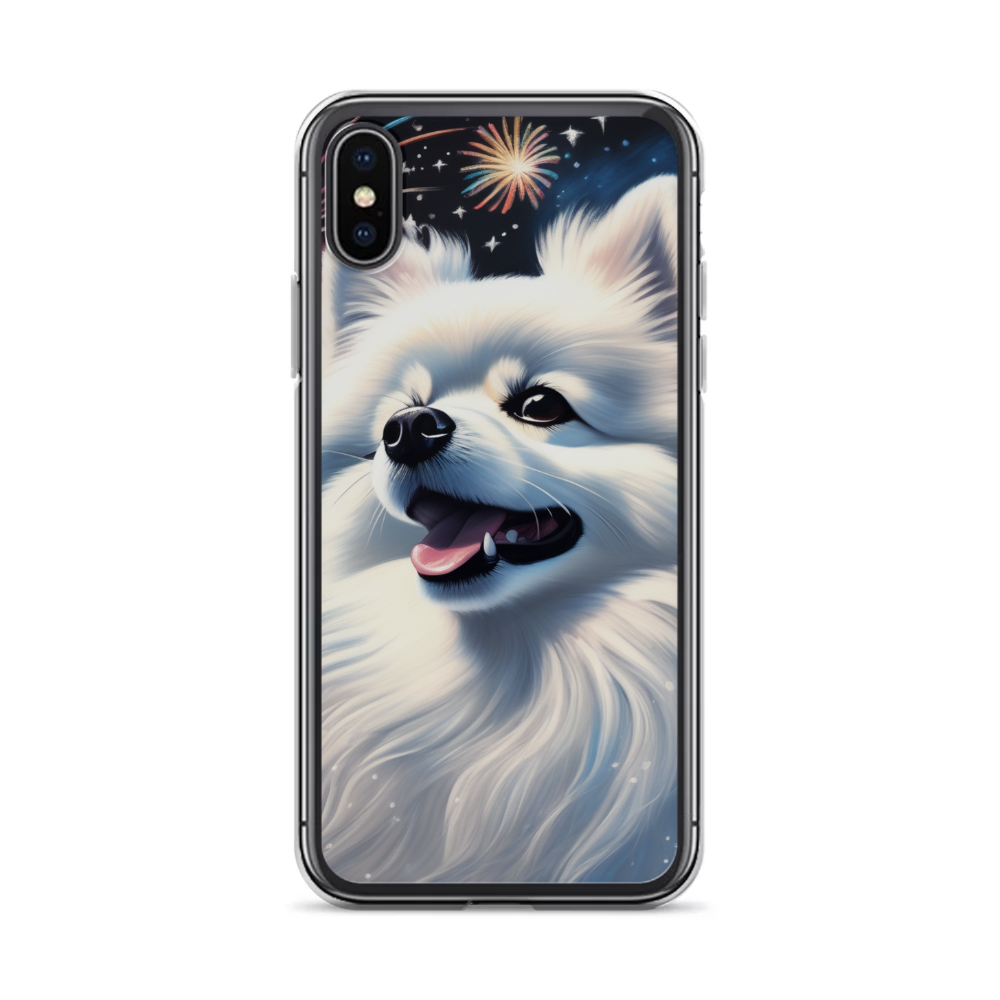 PugMug Custom White Pomeranian iPhone Case