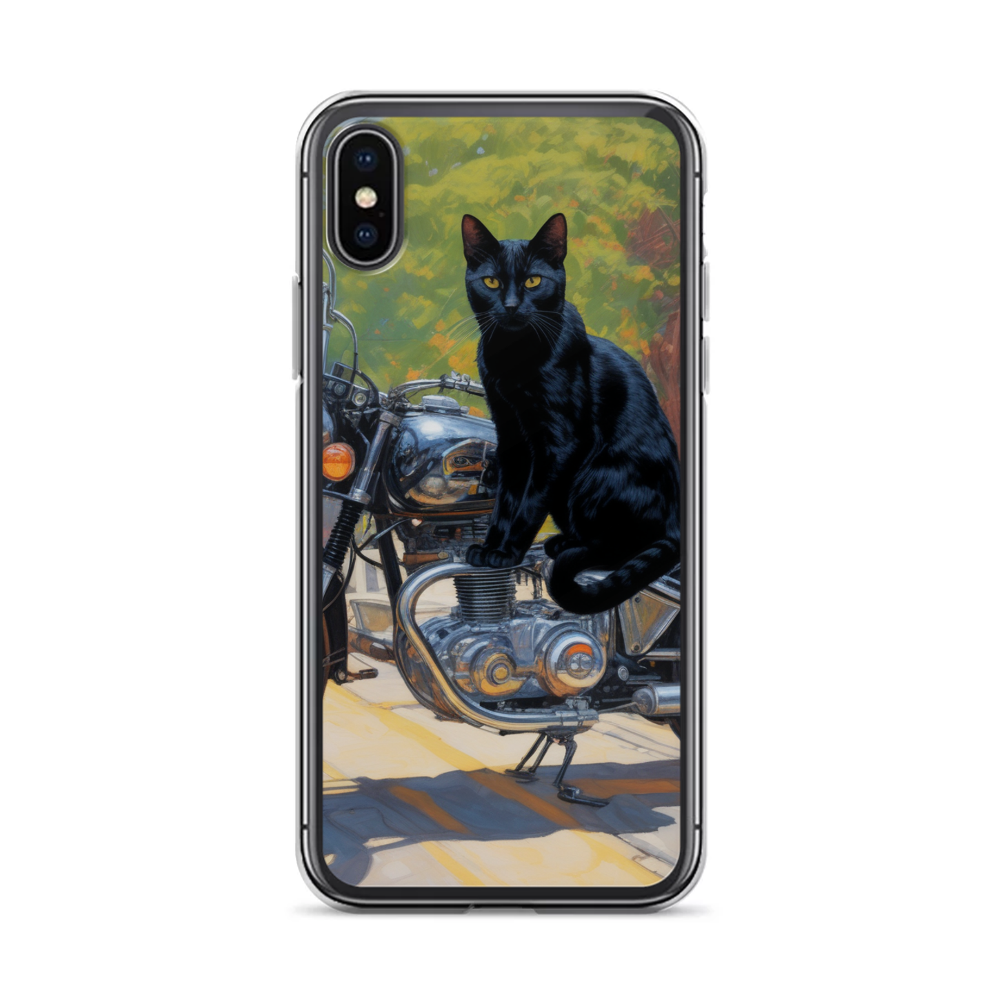 PugMug Custom Black American Shorthair Cat iPhone Case