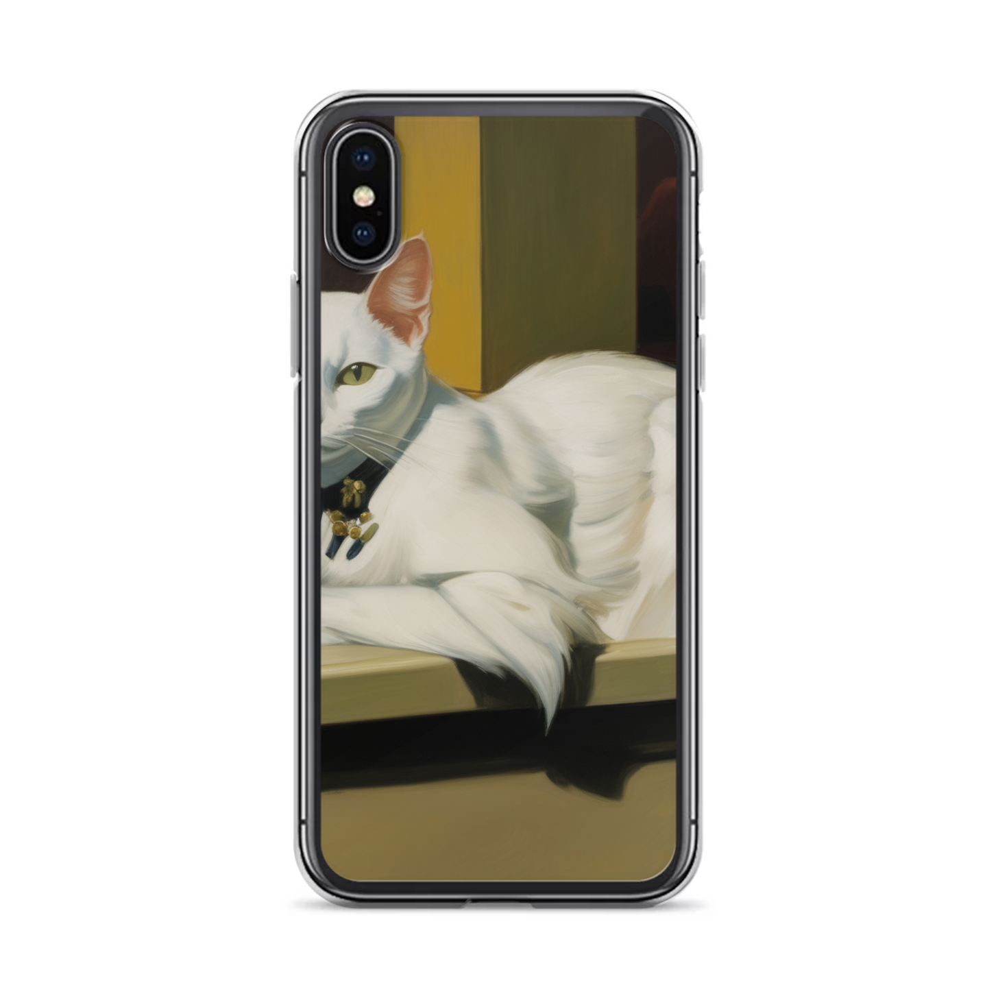 PugMug Custom White Companion Cat iPhone Case