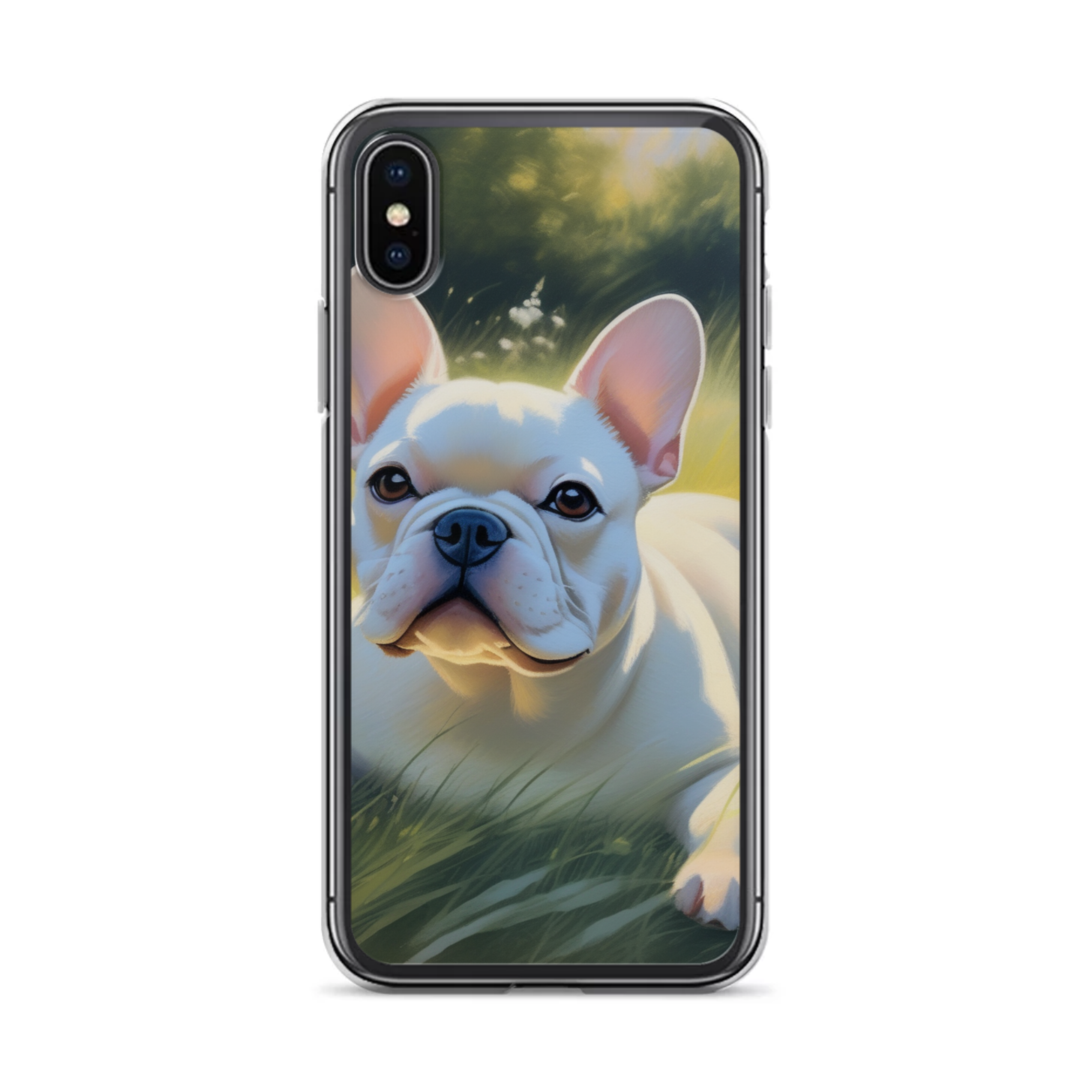 PugMug Custom White French Bulldog iPhone Case