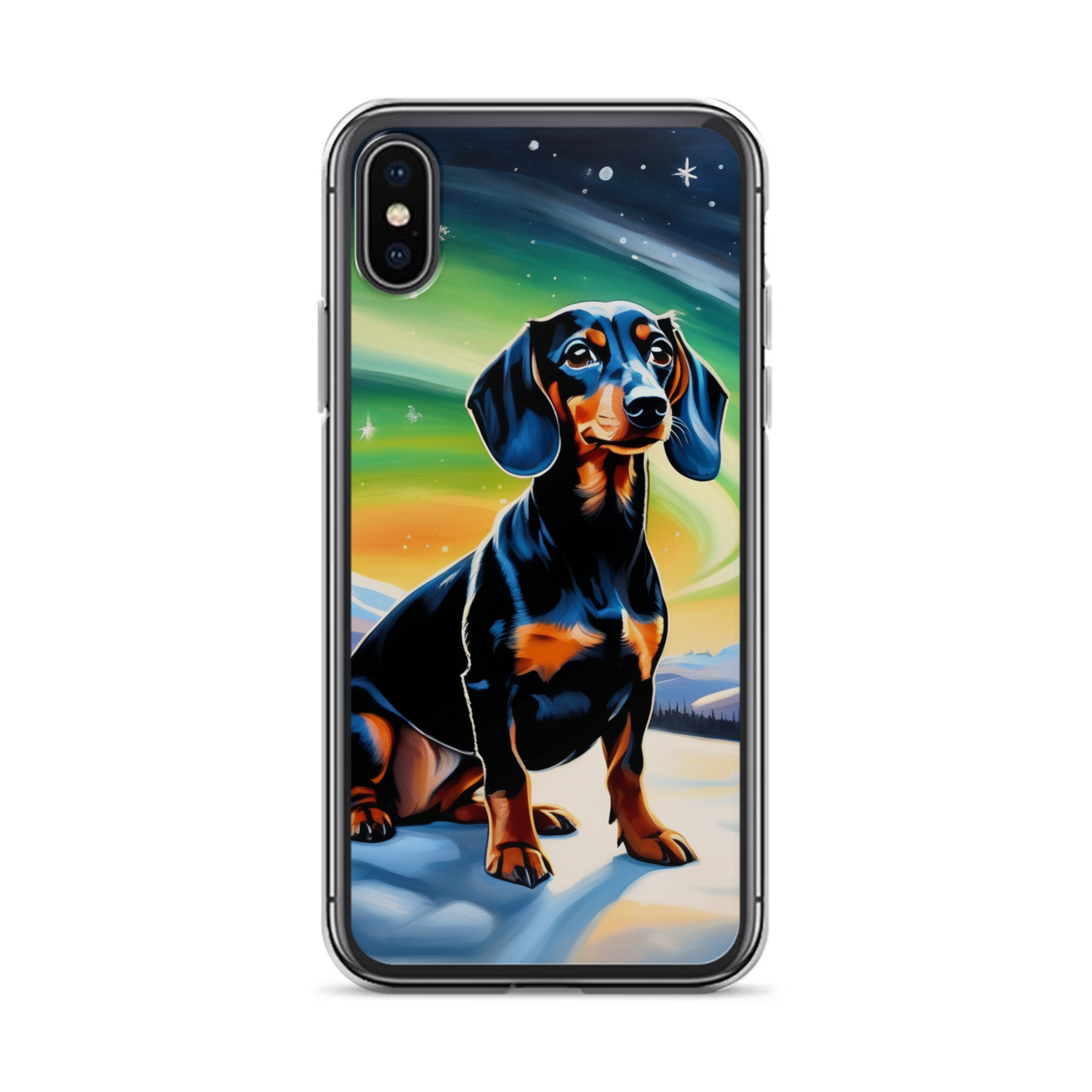 PugMug Custom Black Dachshund iPhone Case