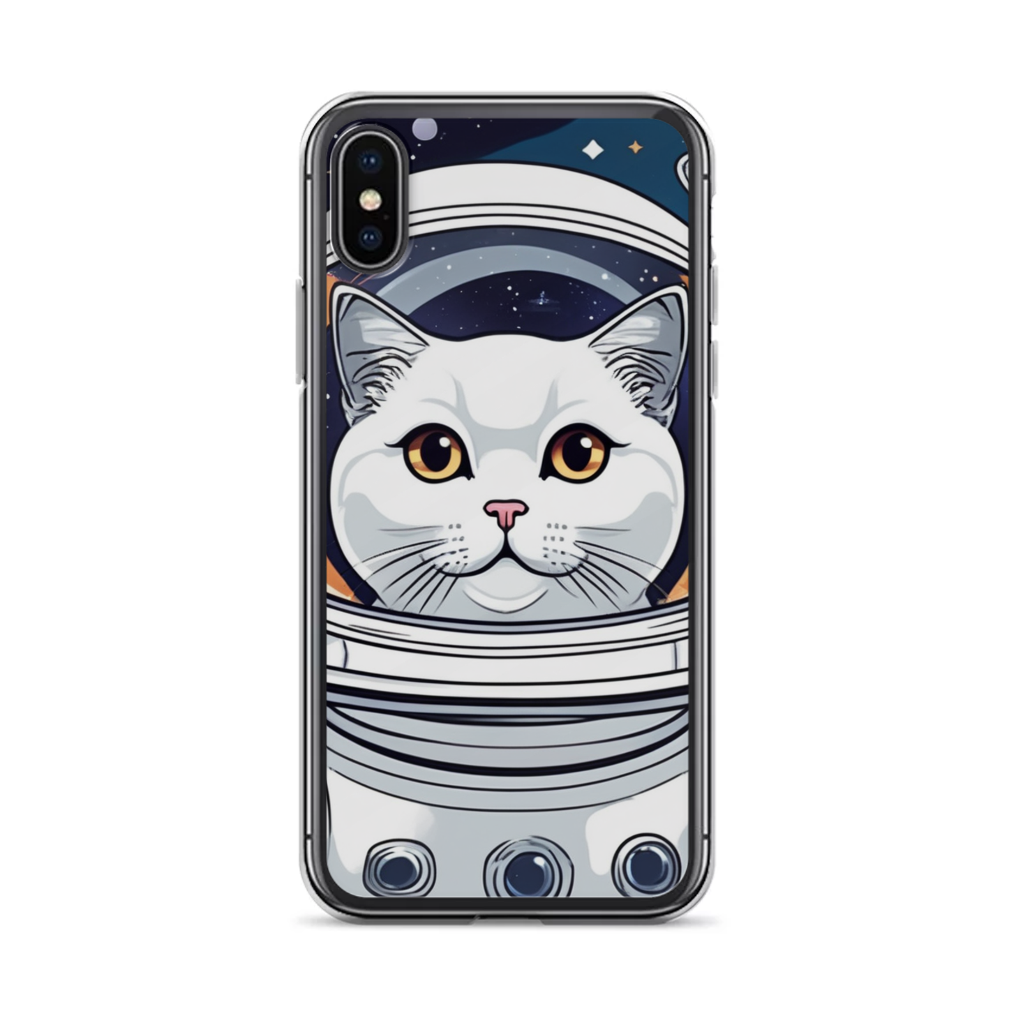 PugMug Custom White Scottish Fold Cat iPhone Case