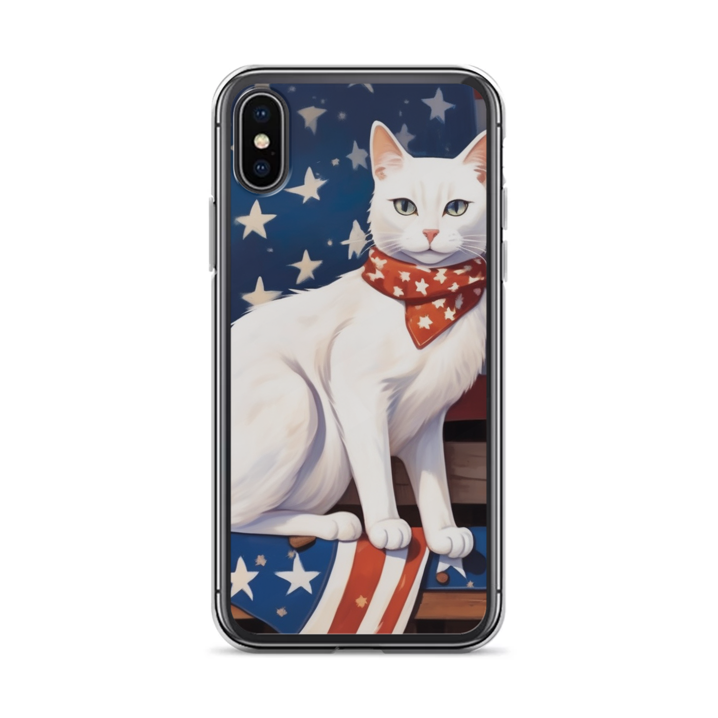 PugMug Custom White Companion Cat iPhone Case