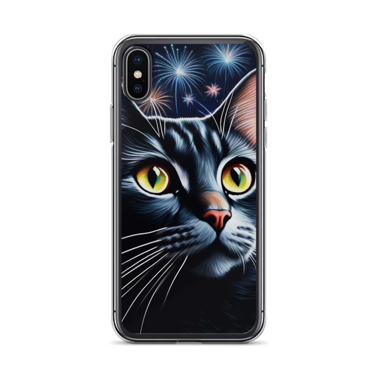 PugMug Custom Black American Shorthair Cat iPhone Case