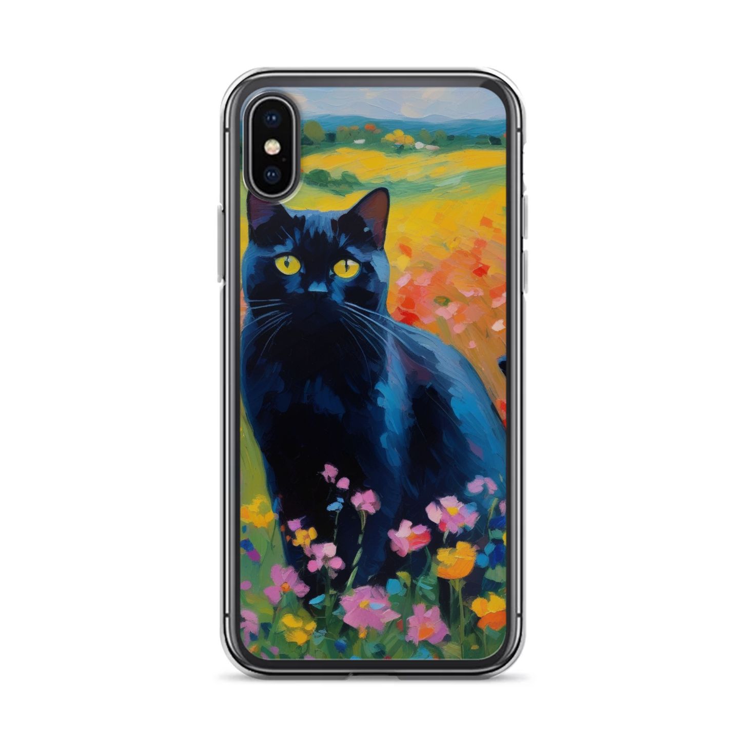 PugMug Custom Black British Shorthair Cat iPhone Case
