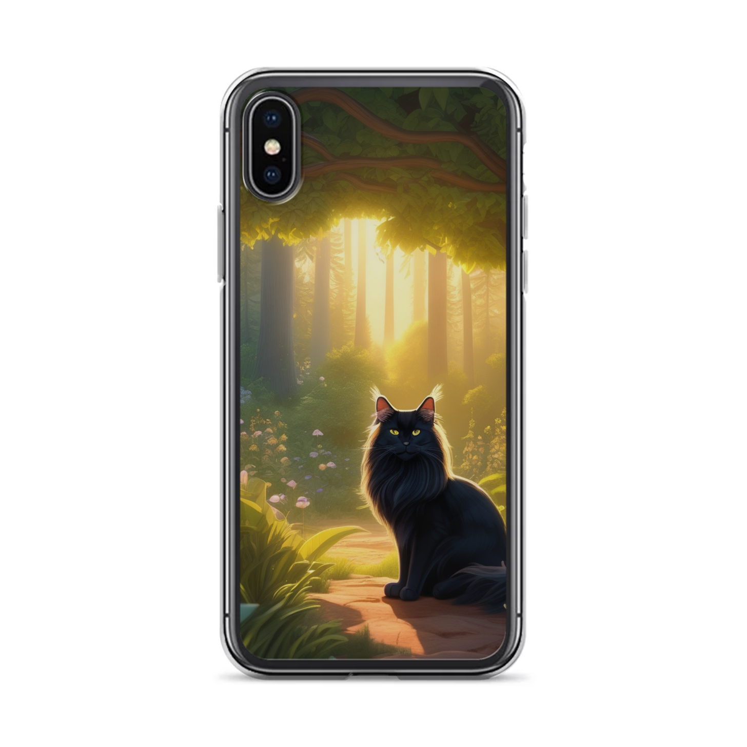 PugMug Custom Black Maine Coon Cat iPhone Case