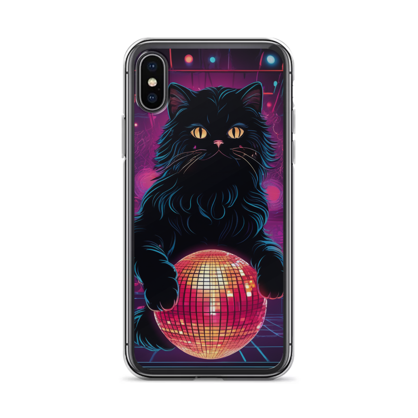 PugMug Custom Black Persian Cat iPhone Case