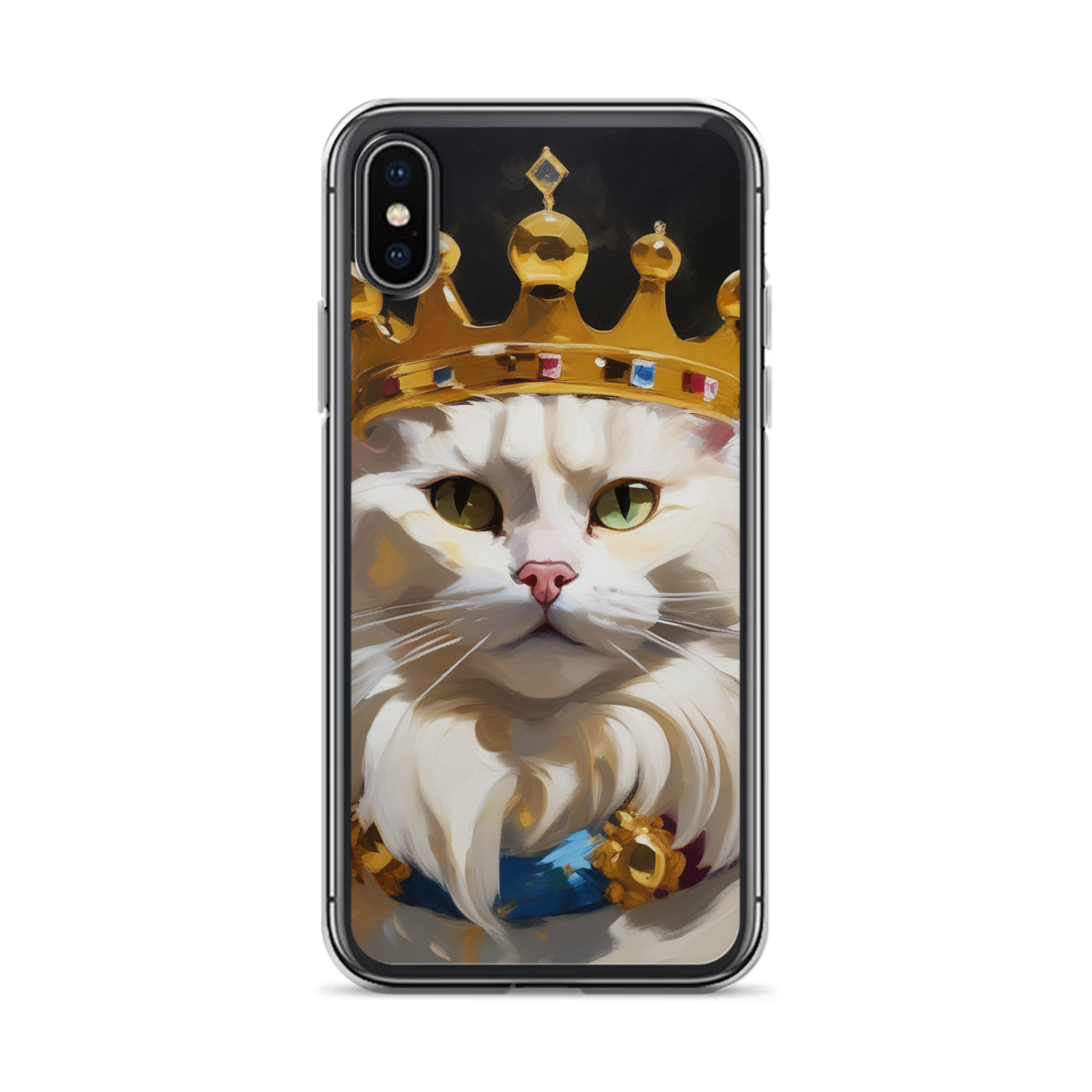 PugMug Custom White Companion Cat iPhone Case