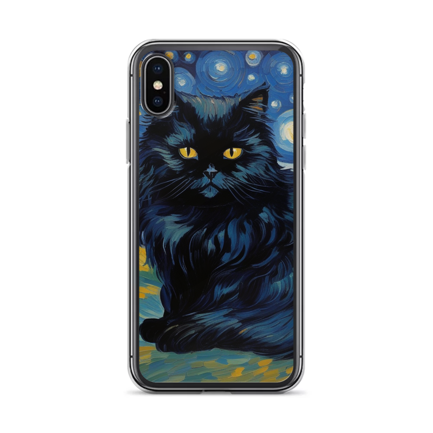 PugMug Custom Black Persian Cat iPhone Case