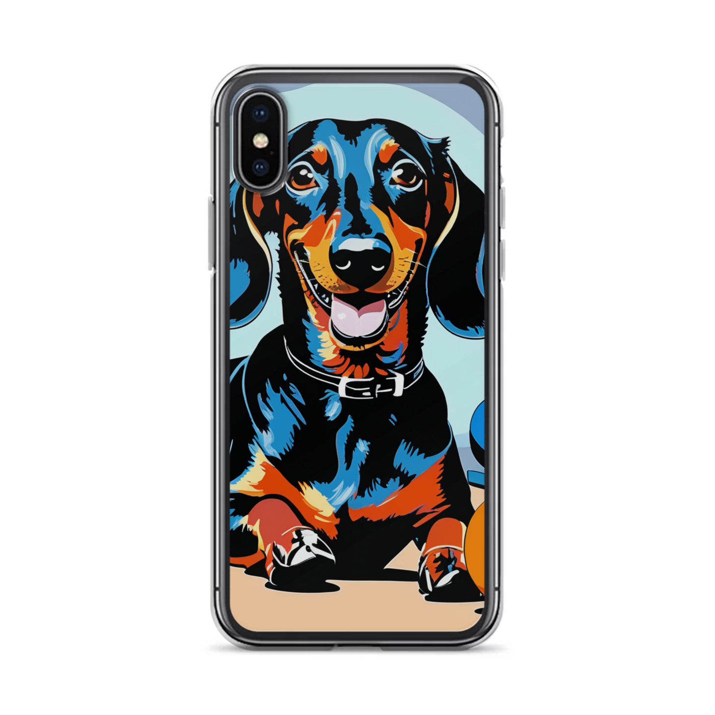 PugMug Custom Black Dachshund iPhone Case