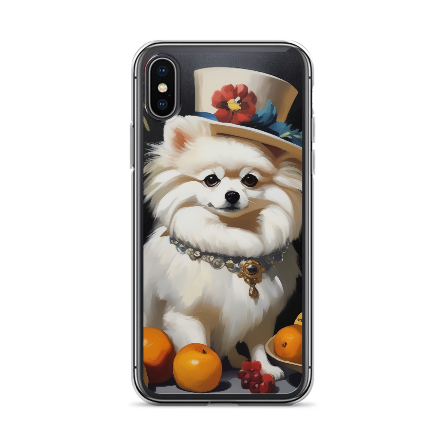 PugMug Custom White Pomeranian iPhone Case