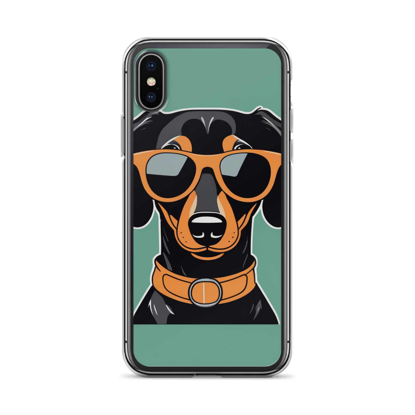 PugMug Custom Black Dachshund iPhone Case