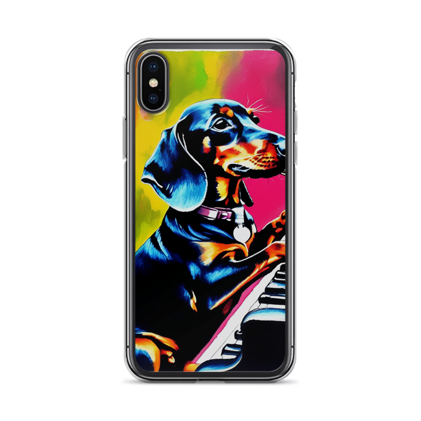 PugMug Custom Black Dachshund iPhone Case