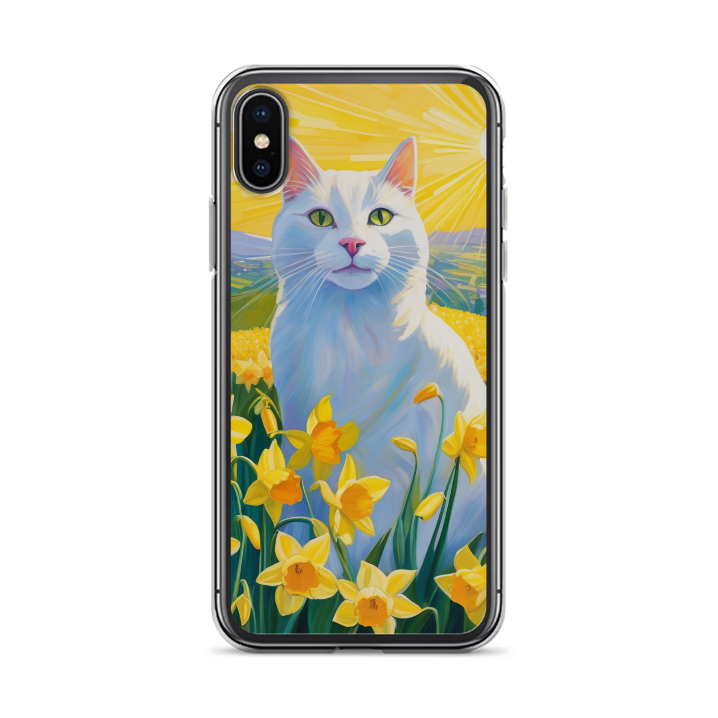PugMug Custom White Companion Cat iPhone Case