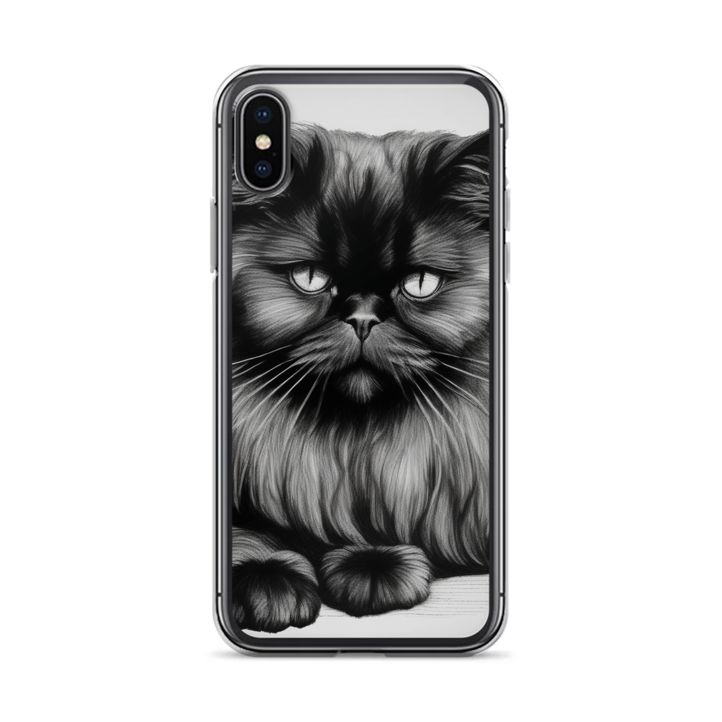 PugMug Custom Black Persian Cat iPhone Case