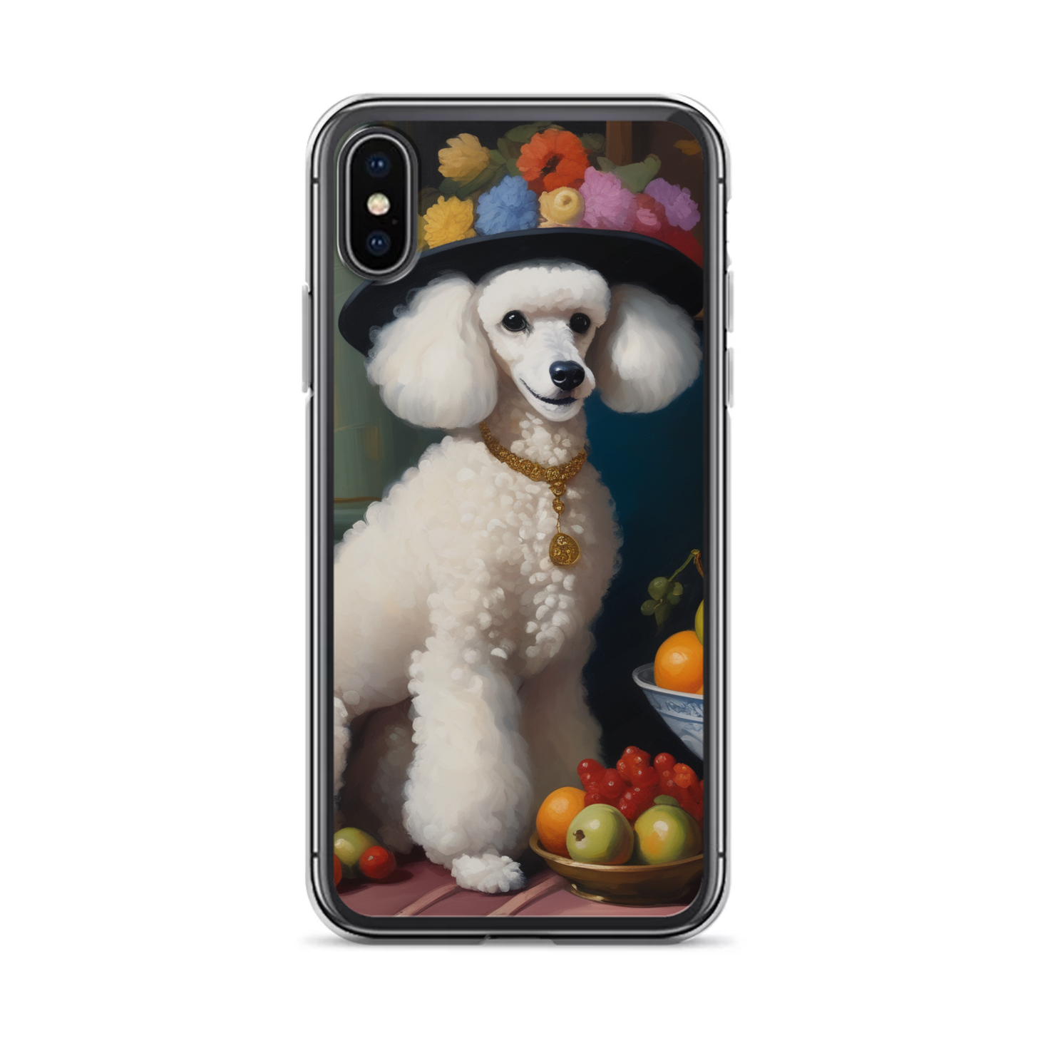PugMug Custom White Poodle iPhone Case