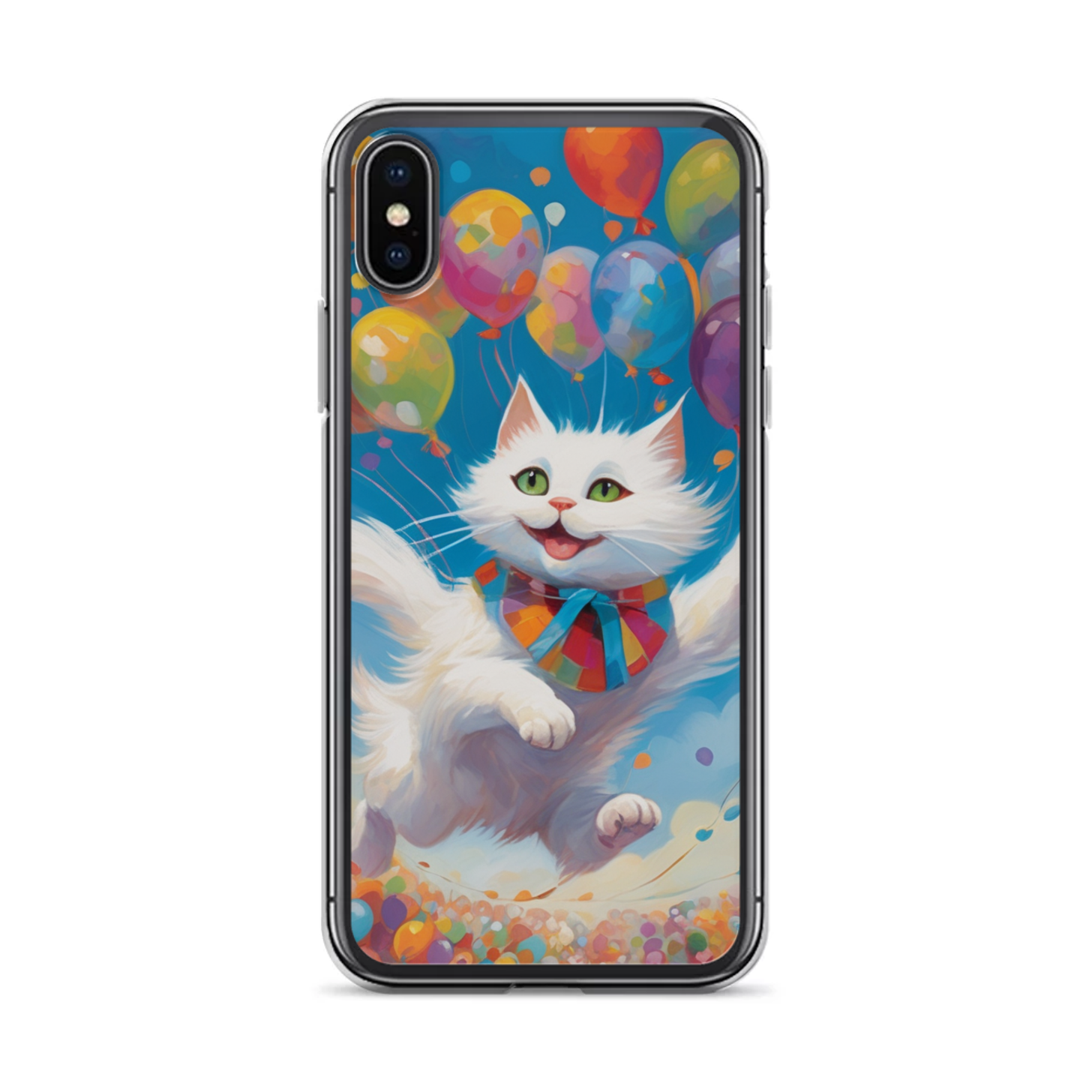 PugMug Custom White Companion Cat iPhone Case