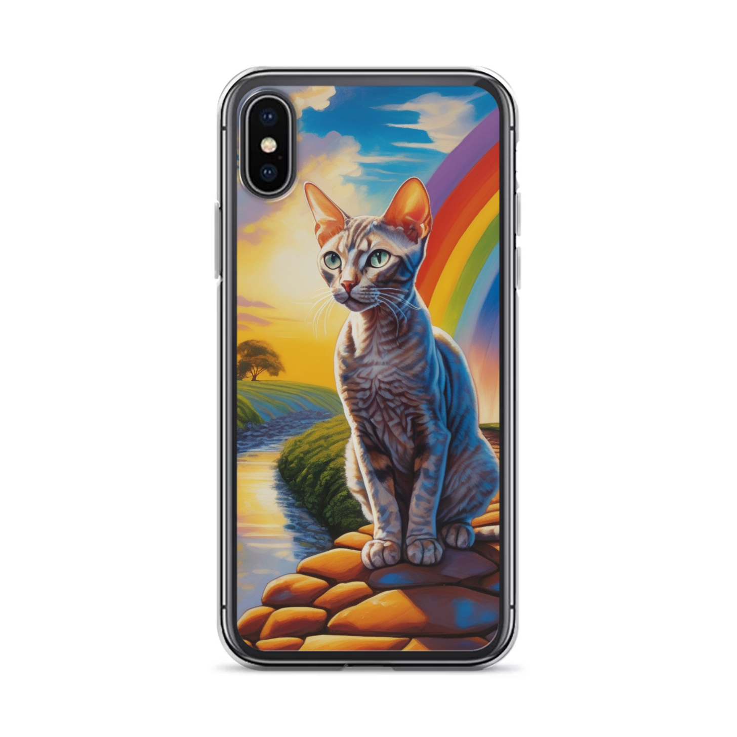 PugMug Custom Tabby Devon Rex Cat iPhone Case