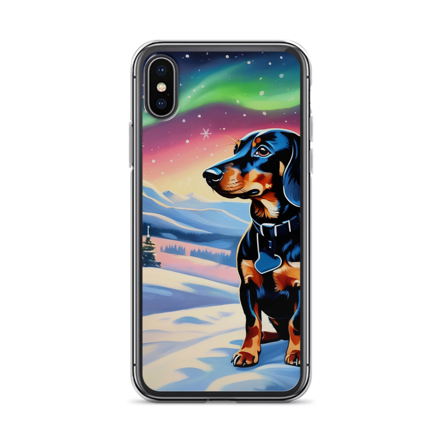 PugMug Custom Black Dachshund iPhone Case