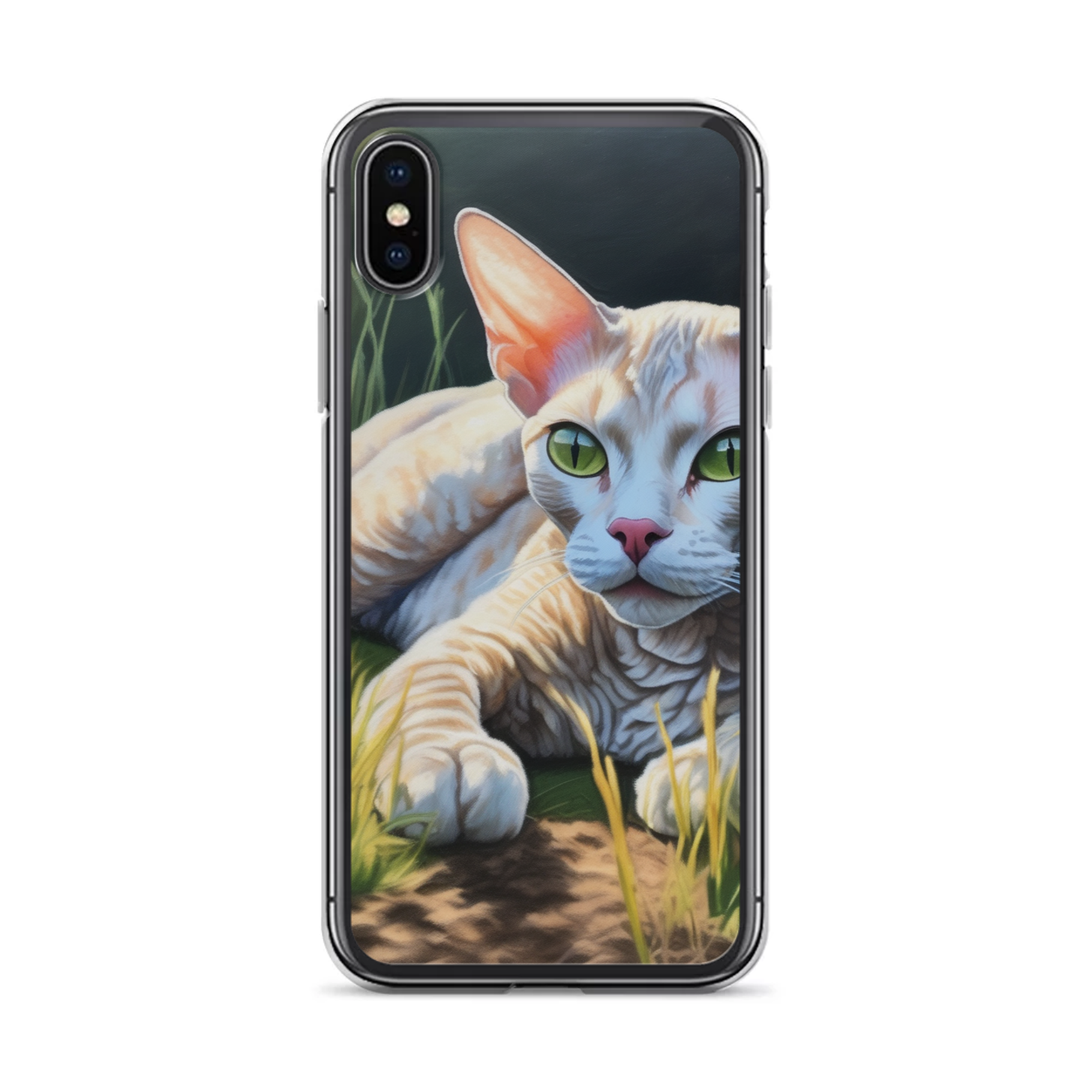 PugMug Custom Tabby Devon Rex Cat iPhone Case