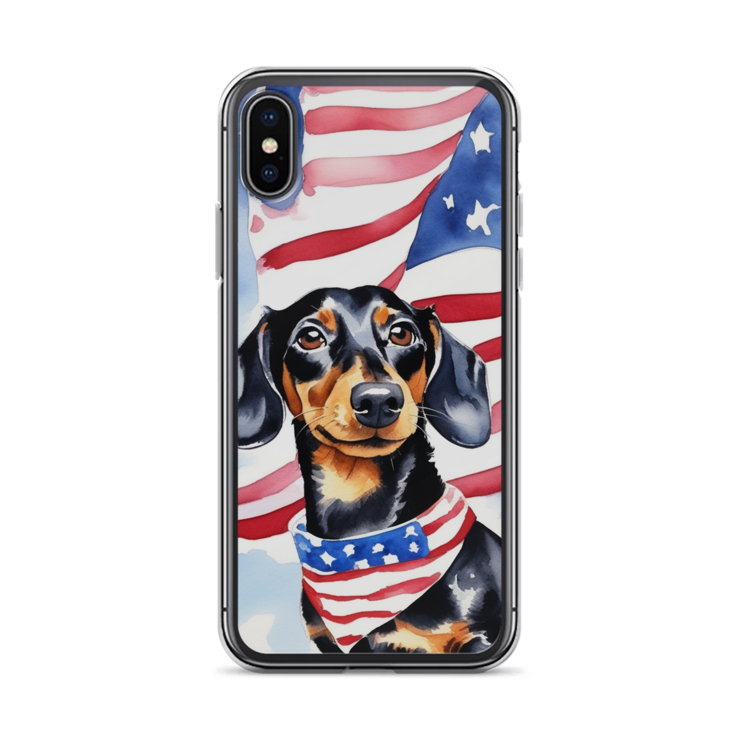 PugMug Custom Black Dachshund iPhone Case