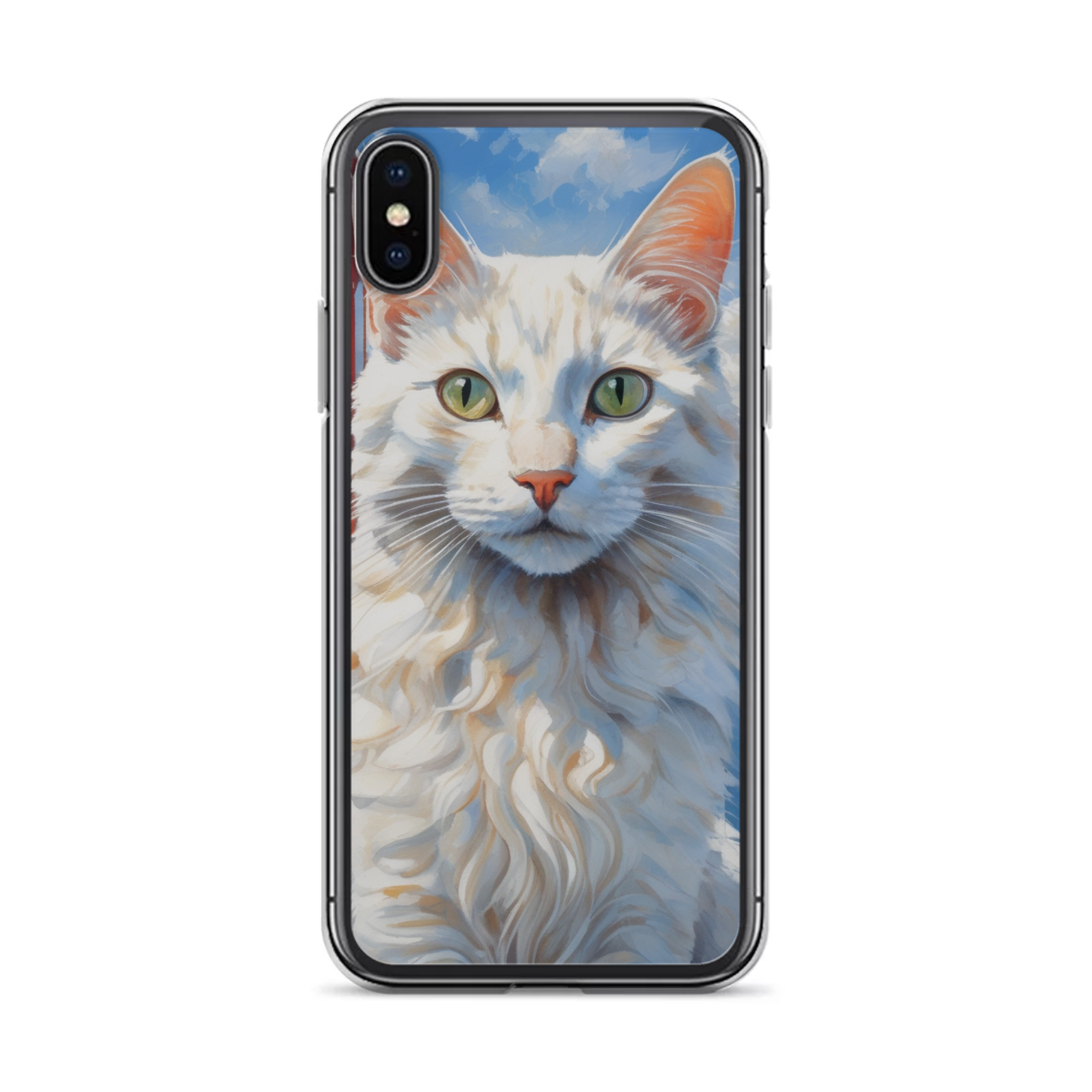 PugMug Custom White Companion Cat iPhone Case