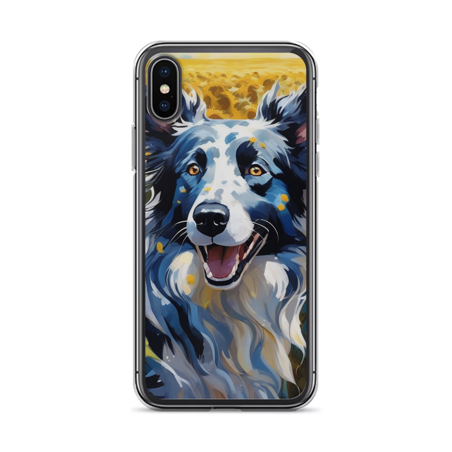 PugMug Custom Blue Merle Border Collie iPhone Case