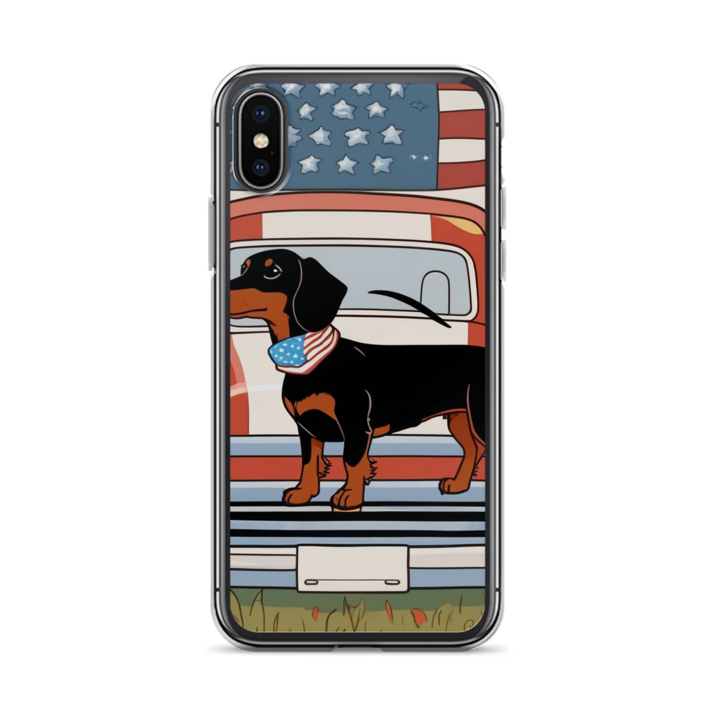 PugMug Custom Black Dachshund iPhone Case