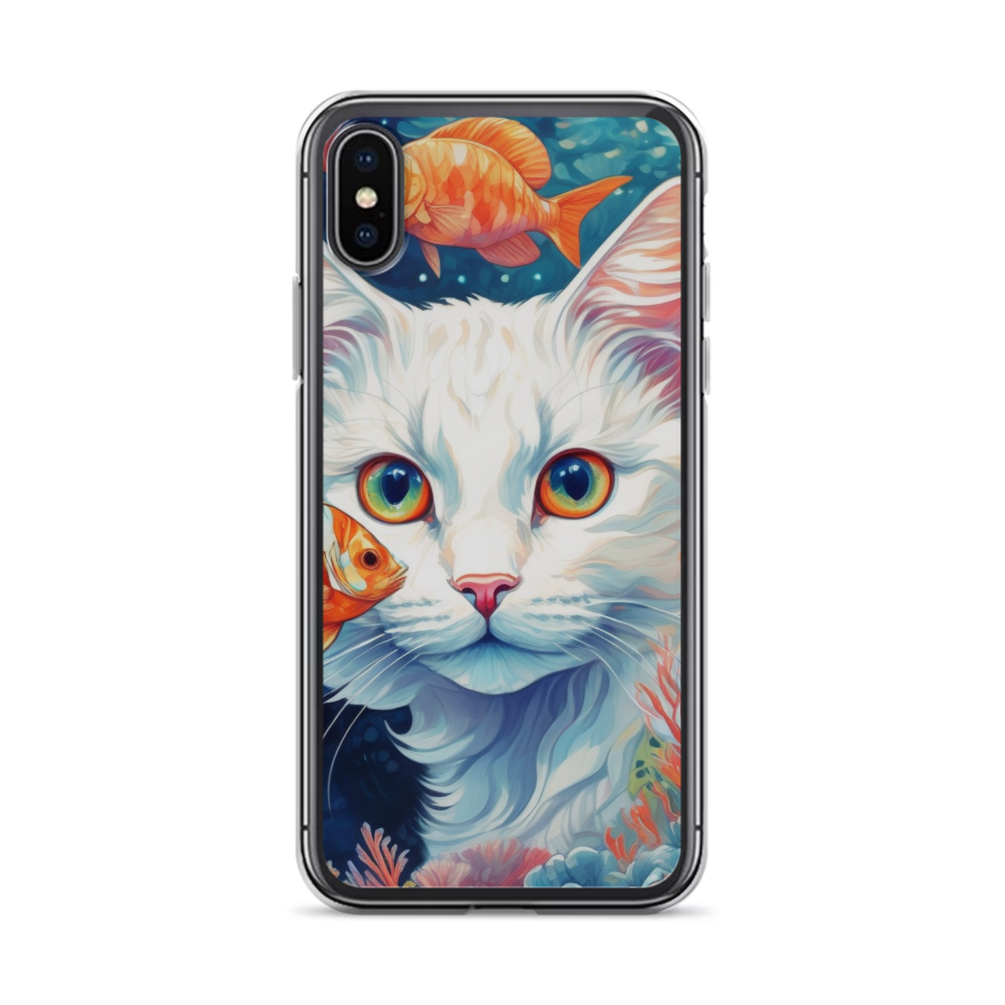 PugMug Custom White Companion Cat iPhone Case