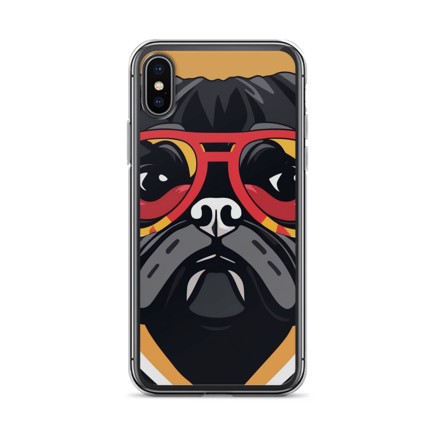 PugMug Custom Black Pug iPhone Case