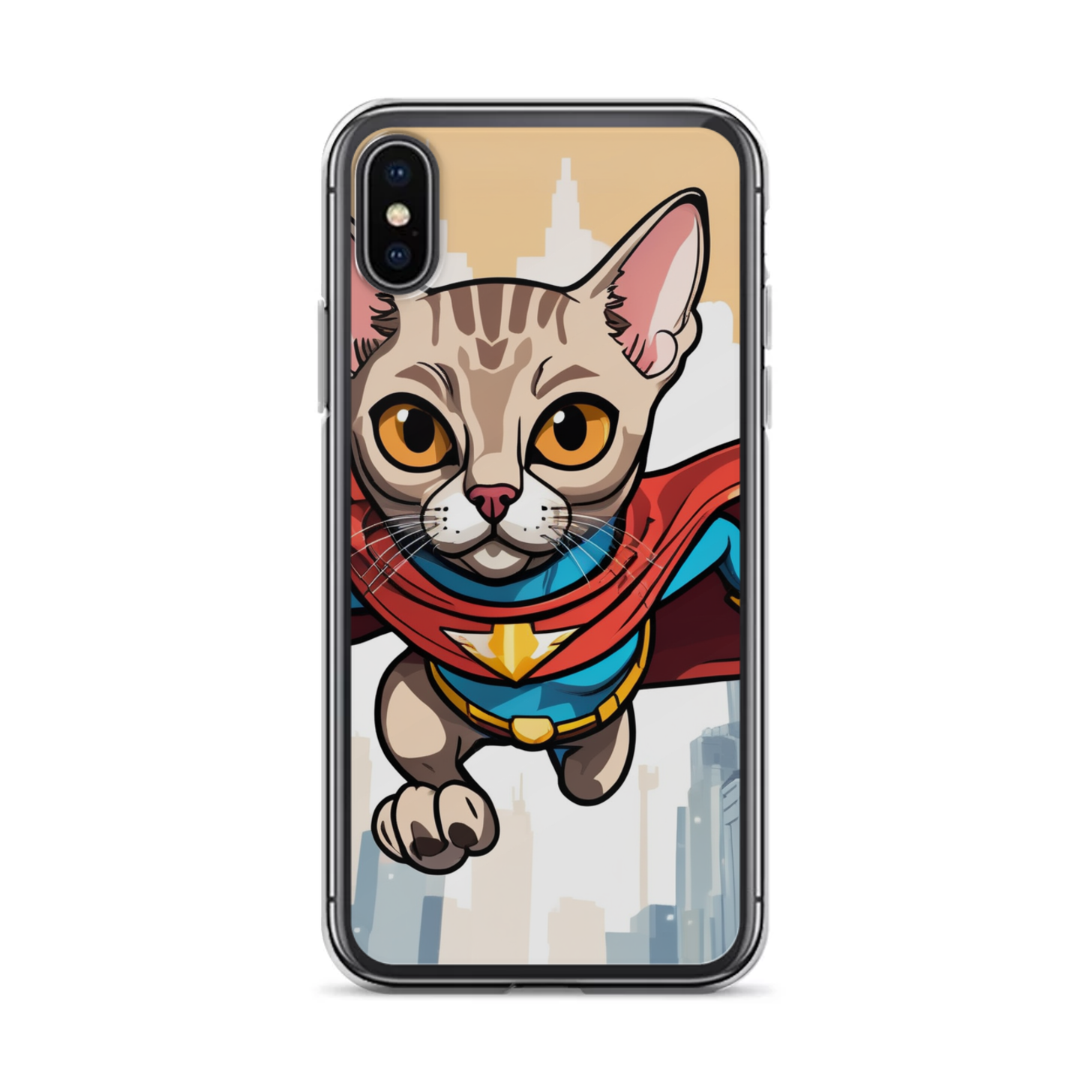 PugMug Custom Tabby Devon Rex Cat iPhone Case