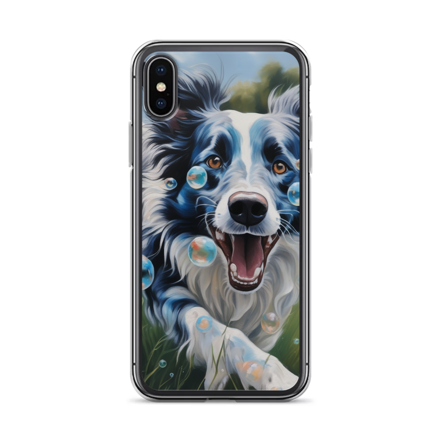 PugMug Custom Blue Merle Border Collie iPhone Case