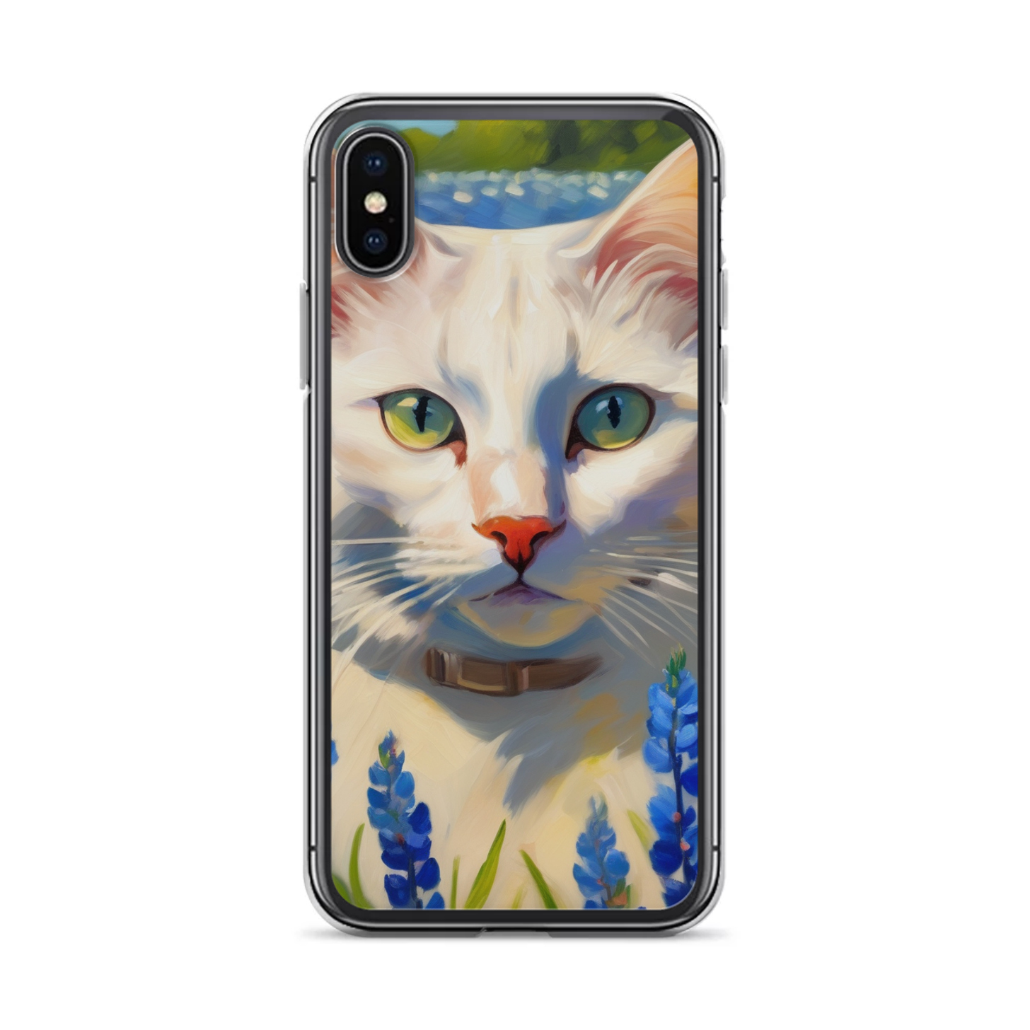 PugMug Custom White Companion Cat iPhone Case