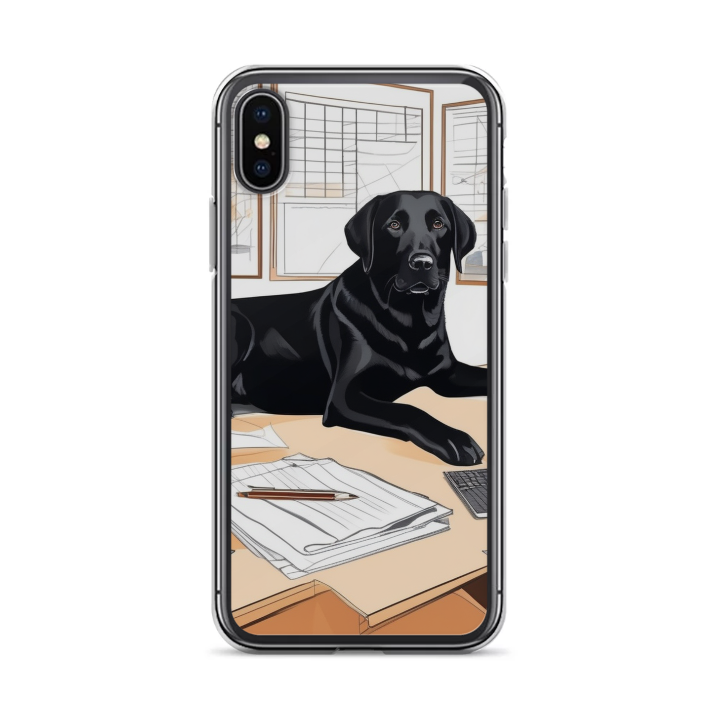 PugMug Custom Black Labrador Retriever iPhone Case