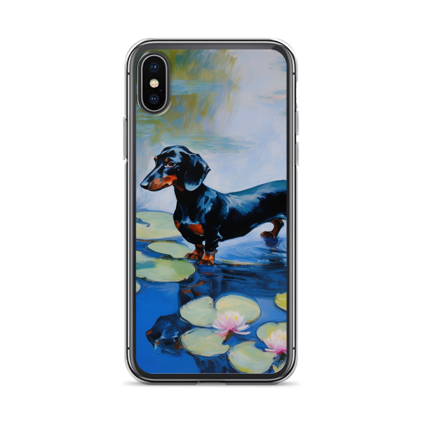 PugMug Custom Black Dachshund iPhone Case