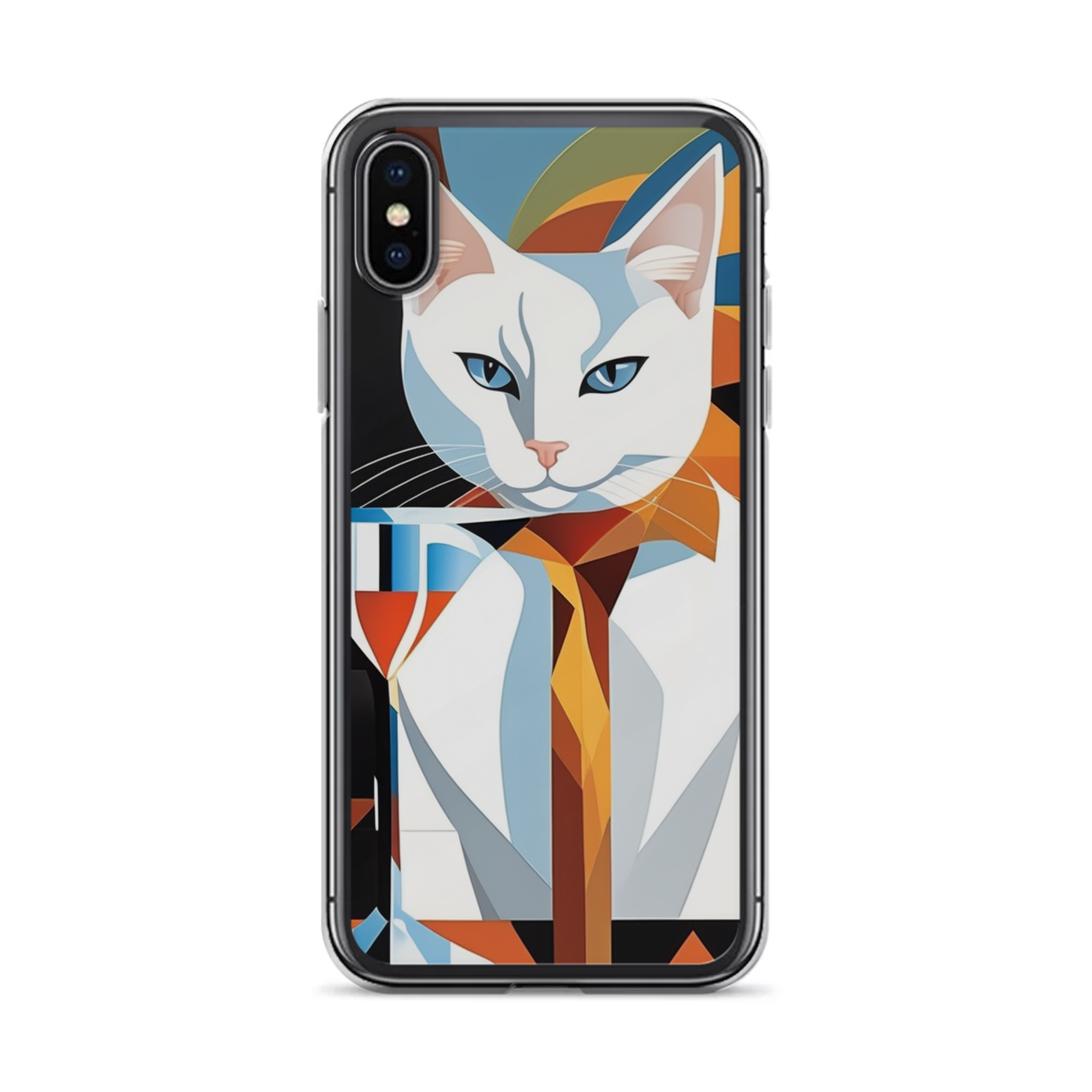 PugMug Custom White Companion Cat iPhone Case
