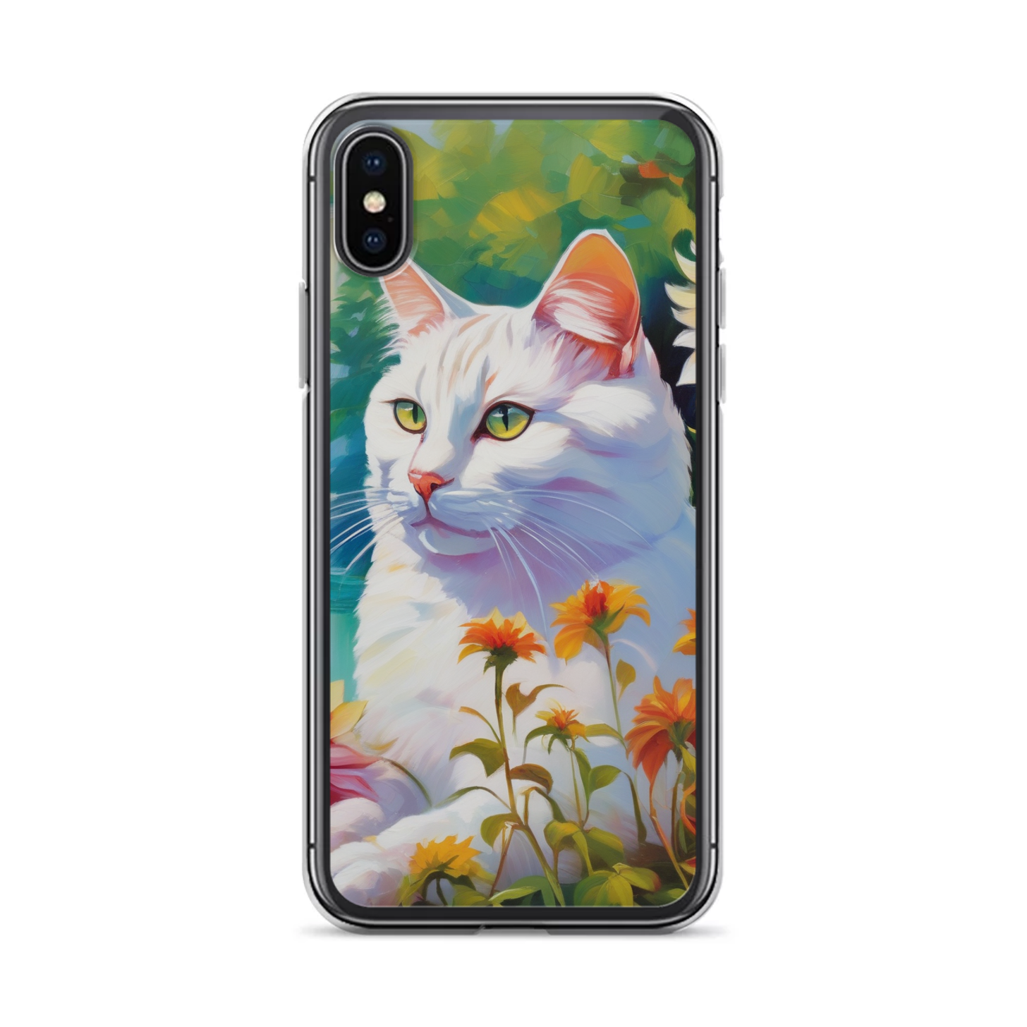 PugMug Custom White American Shorthair Cat iPhone Case