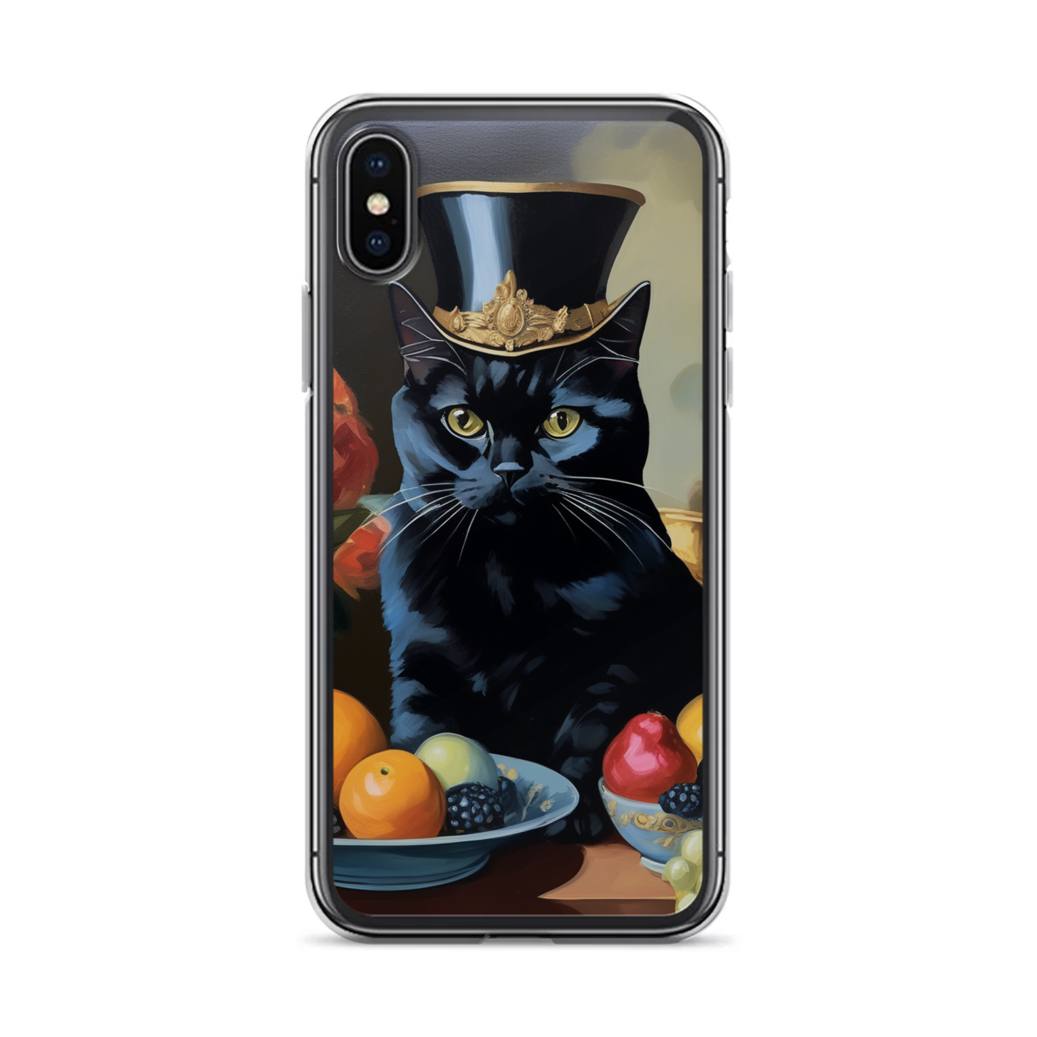 PugMug Custom Black British Shorthair Cat iPhone Case