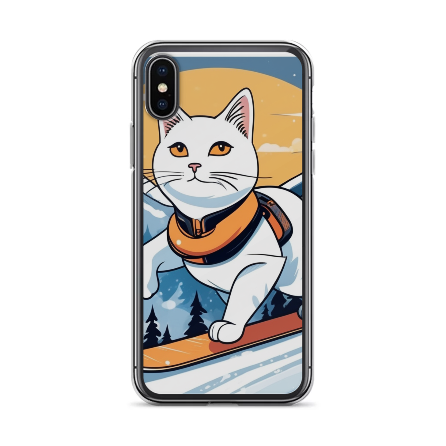 PugMug Custom White Companion Cat iPhone Case
